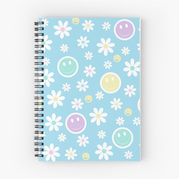 Item preview, Pastel Color Smiley Faces with Flowers - Spring Pattern designed and sold by gjsart.