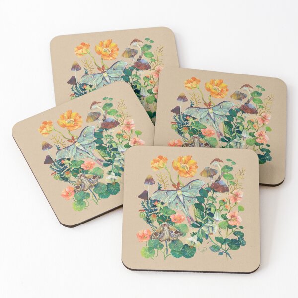 Item preview, Floral Luna Moth designed and sold by claramcallister.