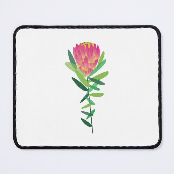 Item preview, Protea - pink, yellow and green graphic illustration designed and sold by SirenSeventyOne.