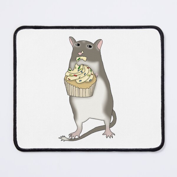 Item preview, Cute brown gerbil eating cupcake designed and sold by Becky-Marie.