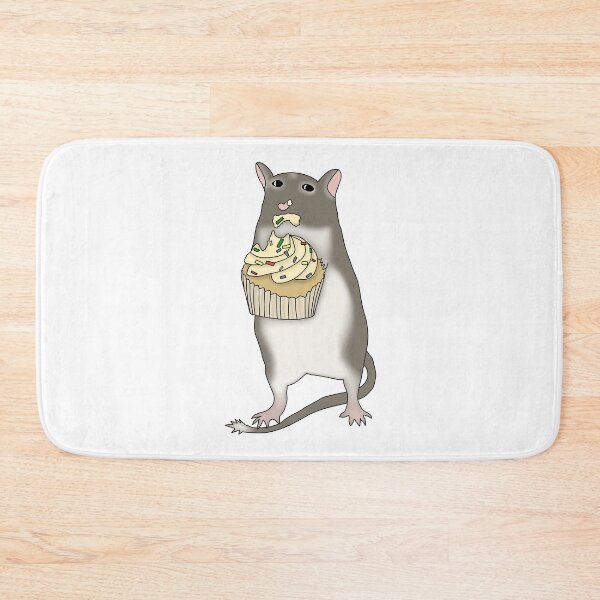 Item preview, Cute brown gerbil eating cupcake  designed and sold by Becky-Marie.