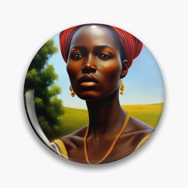 Artikelvorschau, Eine schöne afrikanische Dame in traditioneller Kleidung entworfen und verkauft von The-11th-Floor.