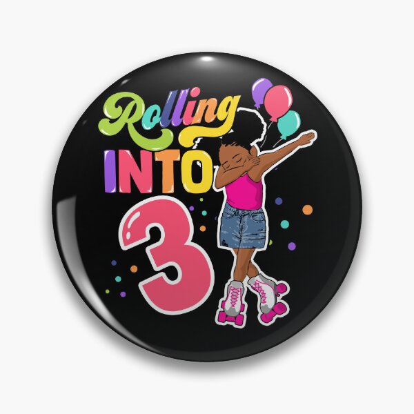 Item preview, Rolling Into 3 Years Old Dabbing Roller Skate 3rd BDay designed and sold by QueenOfPrint.
