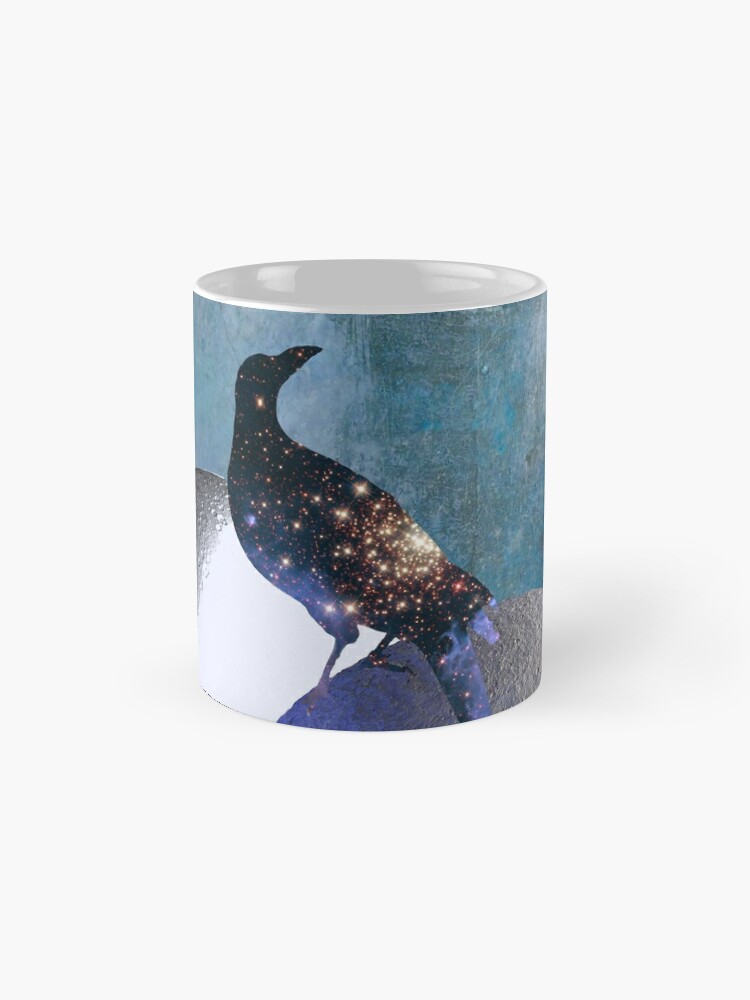 Alternate view of New worlds thought Crow Coffee Mug