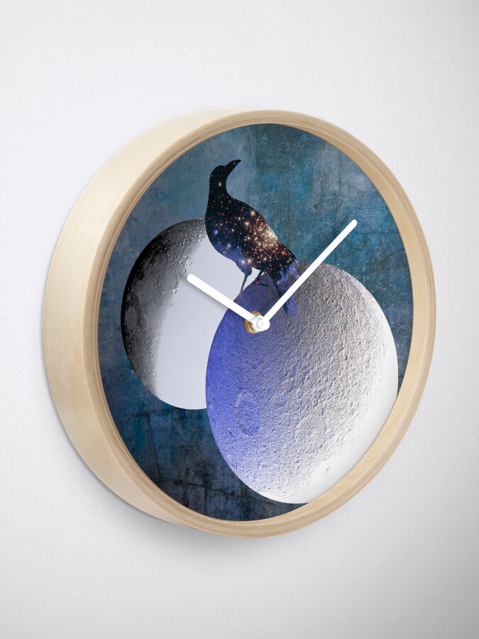 Alternate view of New worlds thought Crow Clock