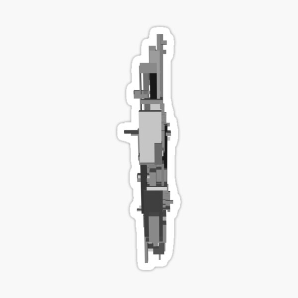 Bauhaus 'grayscale' Tower Sticker