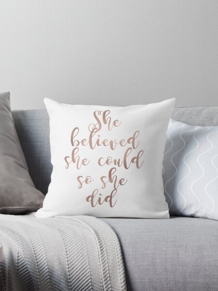 Item preview, Rose gold she believed she could so she did designed and sold by peggieprints.