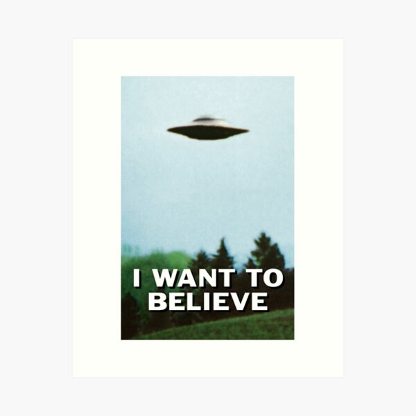 Item preview, I Want To Believe original poster designed and sold by mikemaxdesigns.