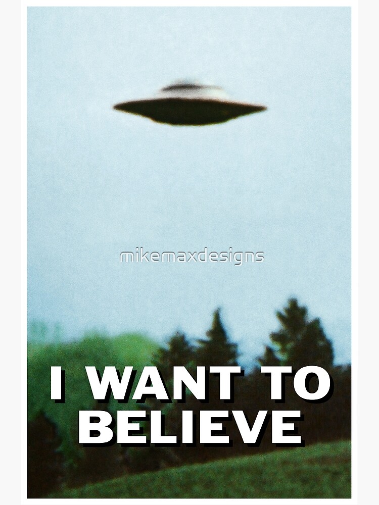 Disover I Want To Believe original poster Canvas