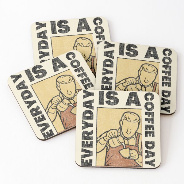 Item preview, Everyday is a coffee day - Funny coffee quote designed and sold by yococo.