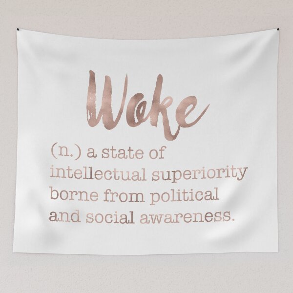 Item preview, Woke definition - rose gold designed and sold by peggieprints.
