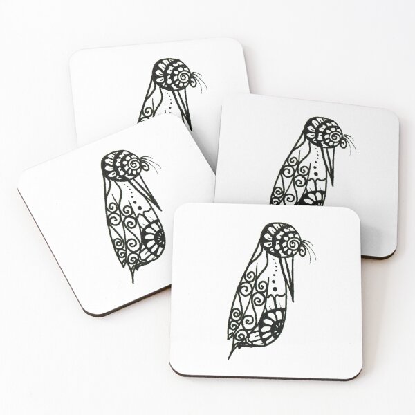 Item preview, ZenDoodle Bird IV (0440) designed and sold by GriefAndCreativity.