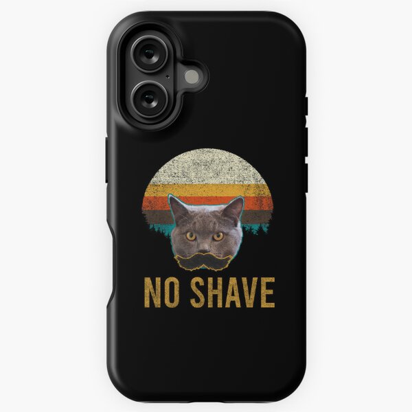 Item preview, No Shave Funny Cat with Mustache designed and sold by CHday.