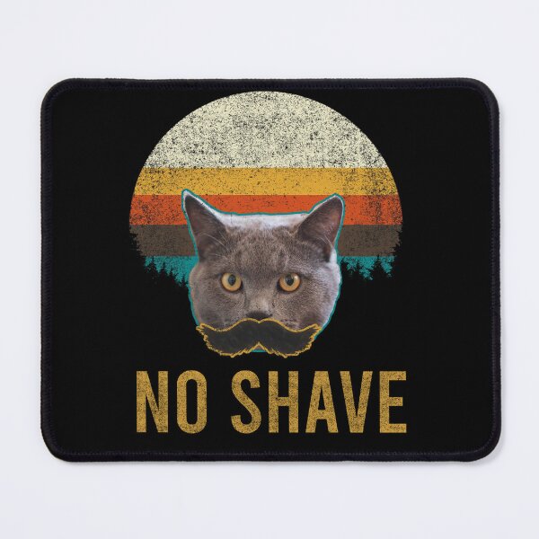Item preview, No Shave Funny Cat with Mustache designed and sold by CHday.