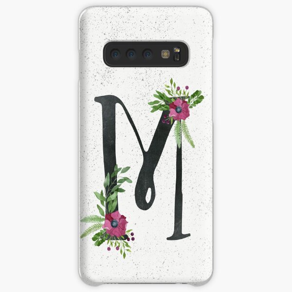 Monogram M with Floral Wreath Samsung Galaxy Snap Case