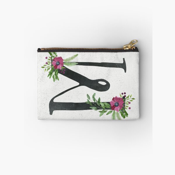 Item preview, Monogram M with Floral Wreath designed and sold by helga-wigandt.
