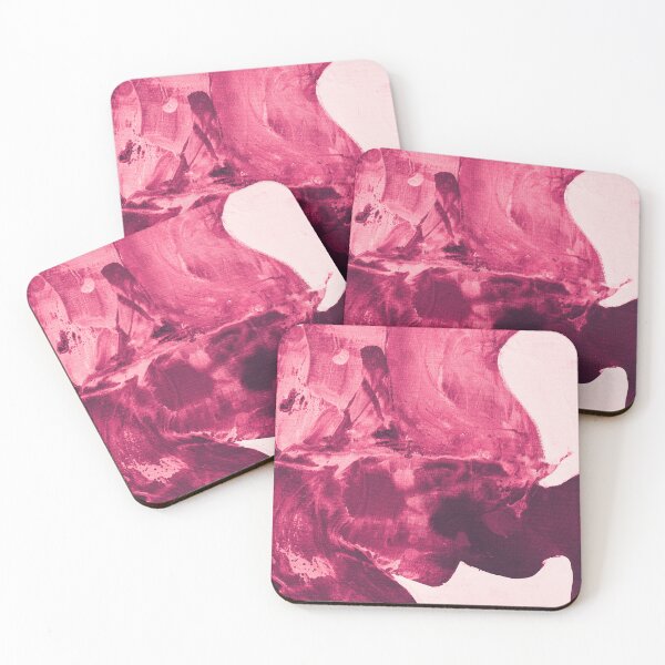 Item preview, Cabernet: A beautiful minimal painting in wine red and pink by Alyssa Hamilton Art designed and sold by Alyssa Hamilton Art.