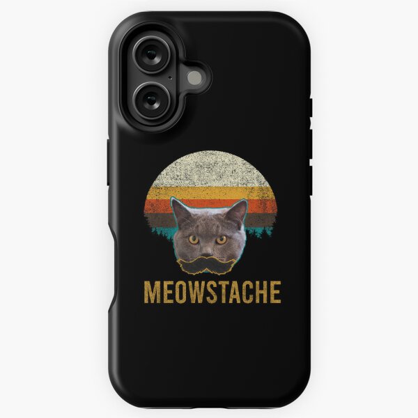 Item preview, Meowstache Funny Cat with Mustache designed and sold by CHday.