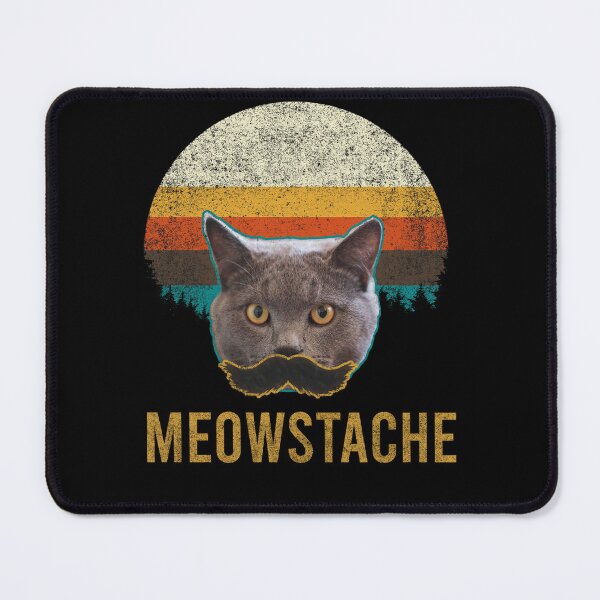 Item preview, Meowstache Funny Cat with Mustache designed and sold by CHday.