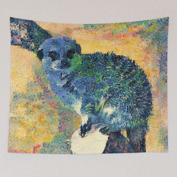 Item preview, Meerkat at the Lake District Wildlife Park, Bassenthwaite, Cumbria designed and sold by LymphomaLass.