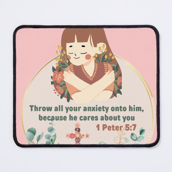 Item preview, Bible Scripture 1 Peter 5:7 designed and sold by VerseforWear.