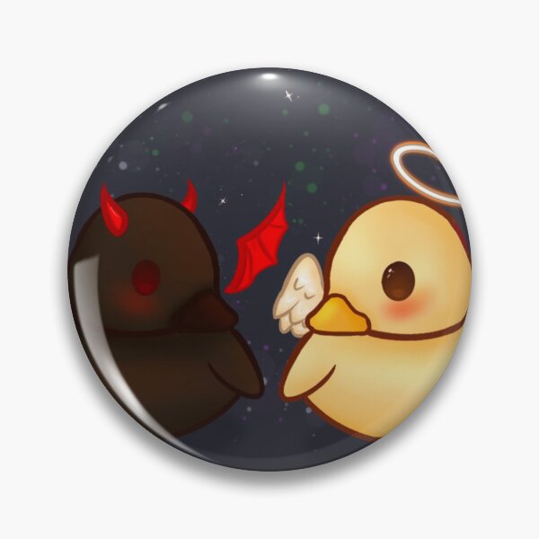 Item preview, Angel and Devil Ducks designed and sold by LizzInk.