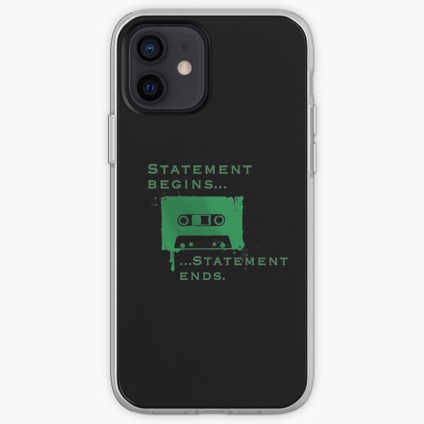 Statement Begins... Statement Ends... iPhone Soft Case