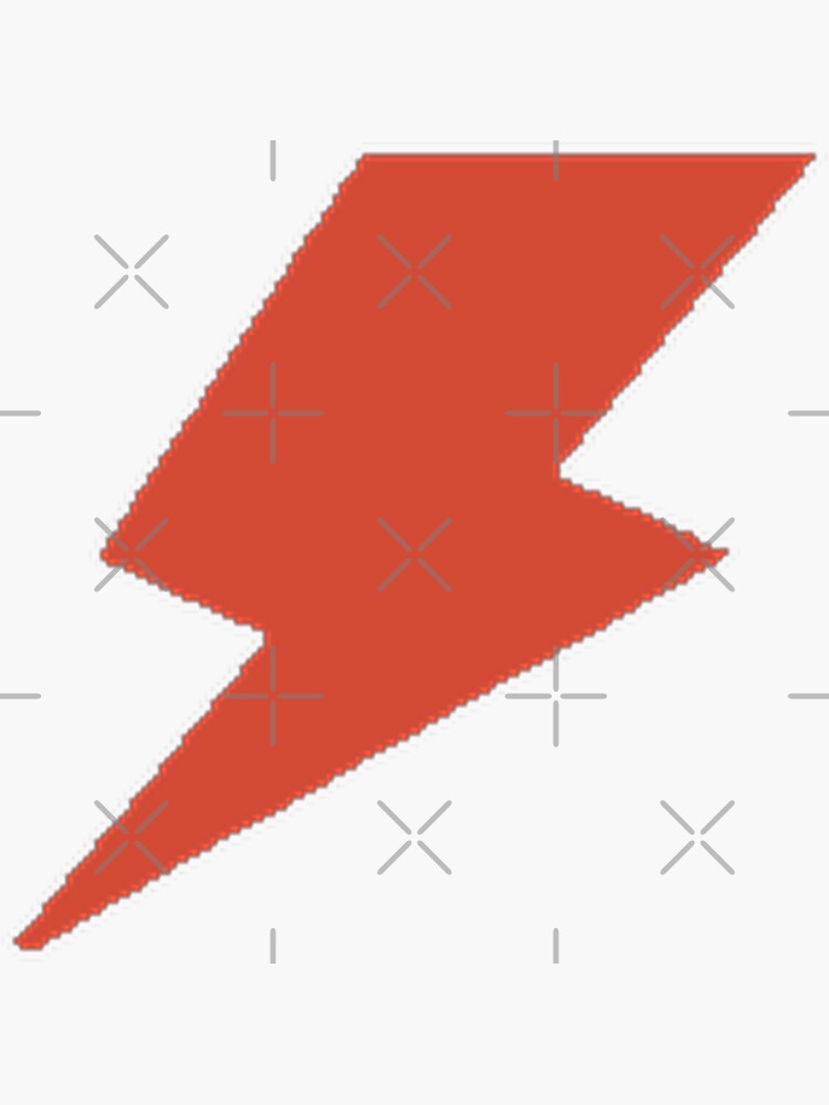 "Lightning bolt [red]" Sticker for Sale by allstars007 Redbubble