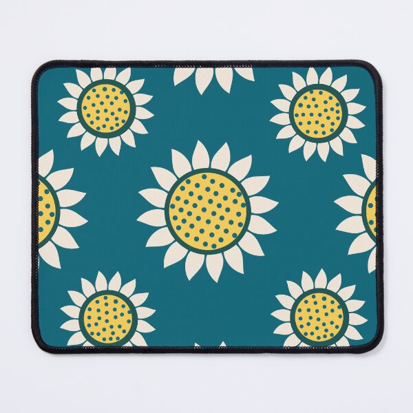 Item preview, Ethnic Cool Daisy flower sunflower pattern - Dark blue and Yellow designed and sold by bsksinghal.