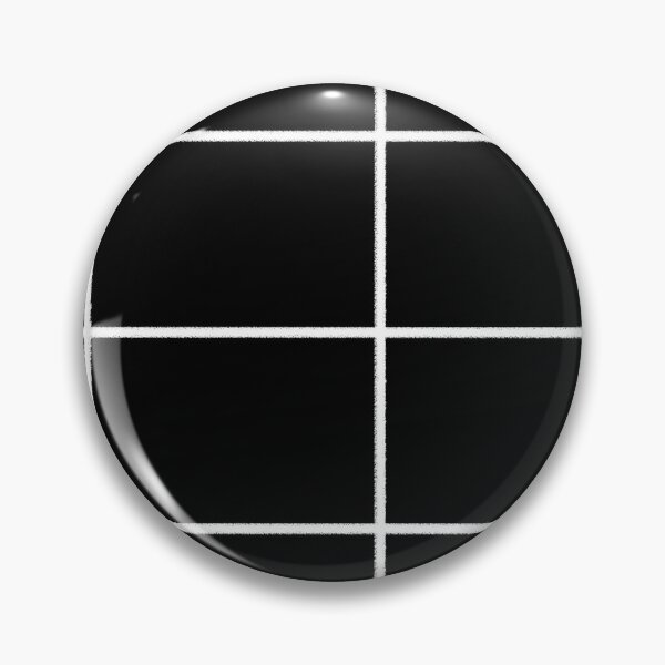 Item preview, Black and White Tile Grid Check Pattern designed and sold by All-Black-White.
