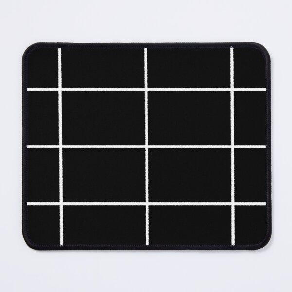 Item preview, Black and White Tile Grid Check Pattern designed and sold by All-Black-White.
