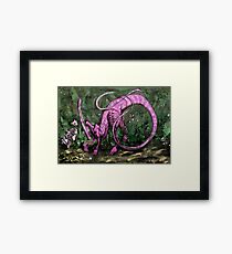 Pink Parasaurolophus Framed Print
