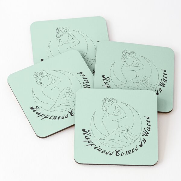 Item preview, Happiness Comes In Waves, Minimalist Beachy Boho  designed and sold by BohemiWANDERS.
