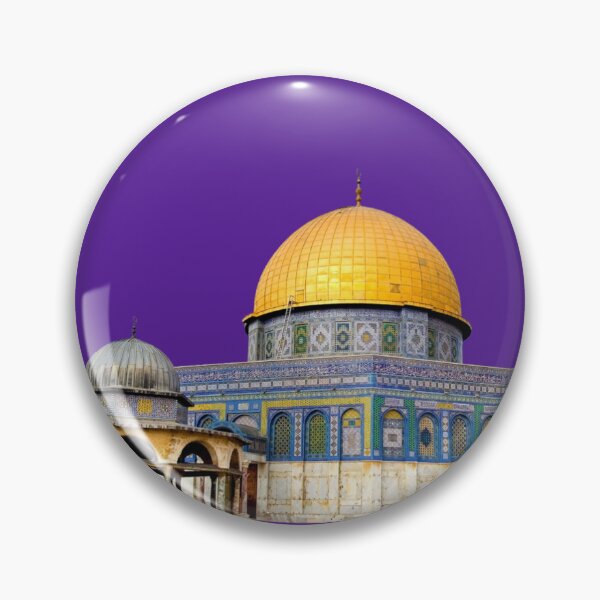 Item preview, Islamic Wall Art, Beige, blue, and orange mosque Dome of the Rock Temple Mount Old City Quds Day State of Palestine designed and sold by AnadAA.
