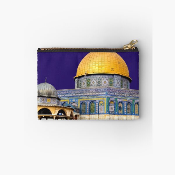 Item preview, Islamic Wall Art, Beige, blue, and orange mosque Dome of the Rock Temple Mount Old City Quds Day State of Palestine designed and sold by AnadAA.