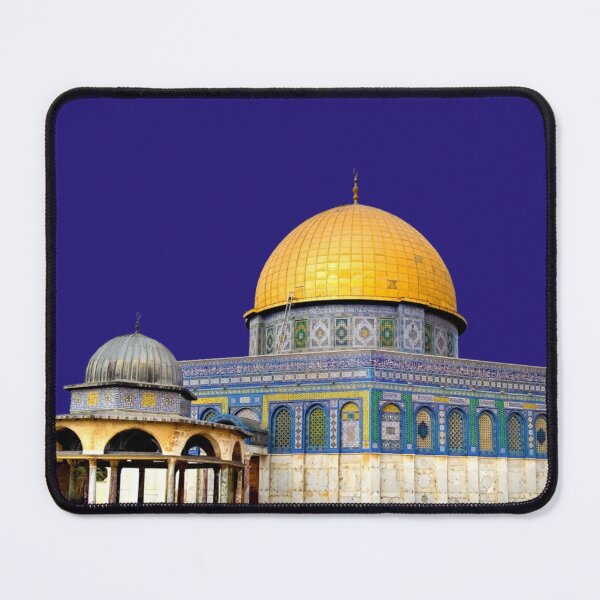 Item preview, Islamic Wall Art, Beige, blue, and orange mosque Dome of the Rock Temple Mount Old City Quds Day State of Palestine designed and sold by AnadAA.