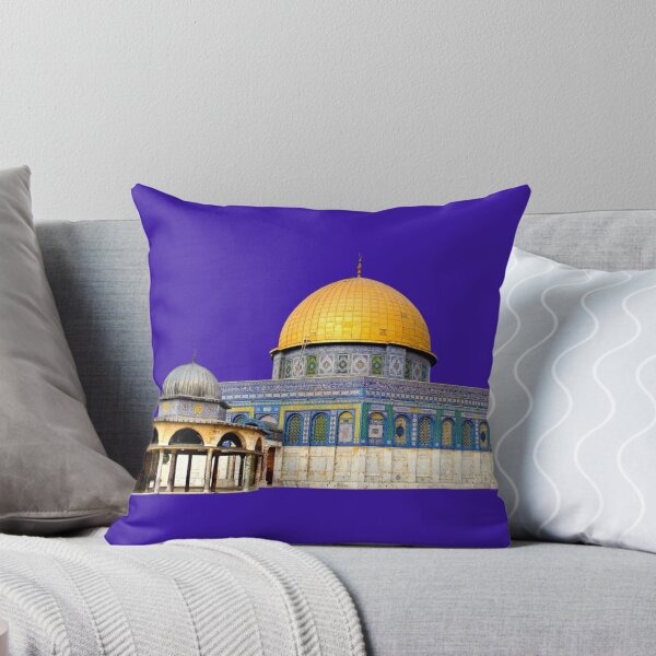 Item preview, Islamic Wall Art, Beige, blue, and orange mosque Dome of the Rock Temple Mount Old City Quds Day State of Palestine designed and sold by AnadAA.