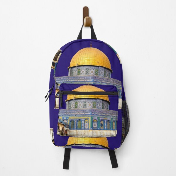 Item preview, Islamic Wall Art, Beige, blue, and orange mosque Dome of the Rock Temple Mount Old City Quds Day State of Palestine designed and sold by AnadAA.