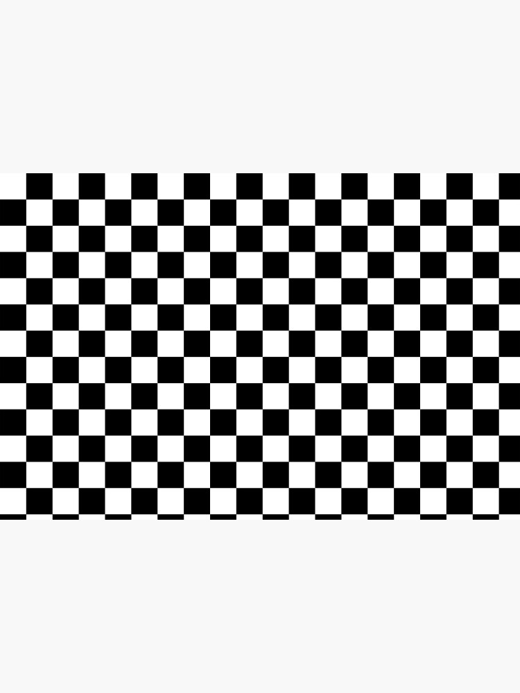 "Black and White Checkerboard Pattern 2" Poster for Sale by AllBlack