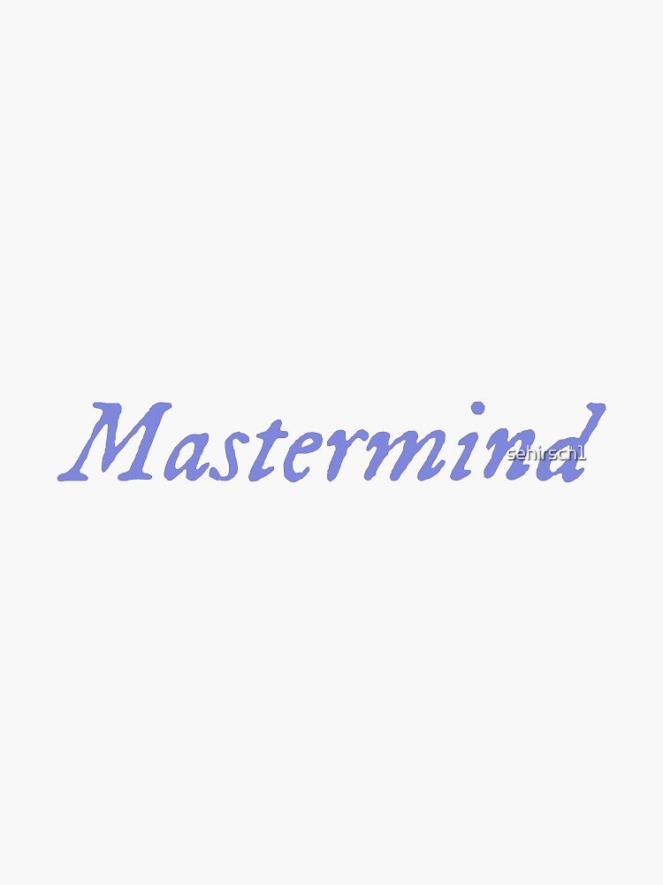  mastermind taylor swift sticker for sale by sehirsch1 redbubble