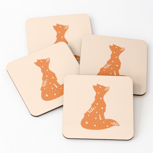 Item preview, Beautiful Fox and Flowers designed and sold by Elena-Burkova.