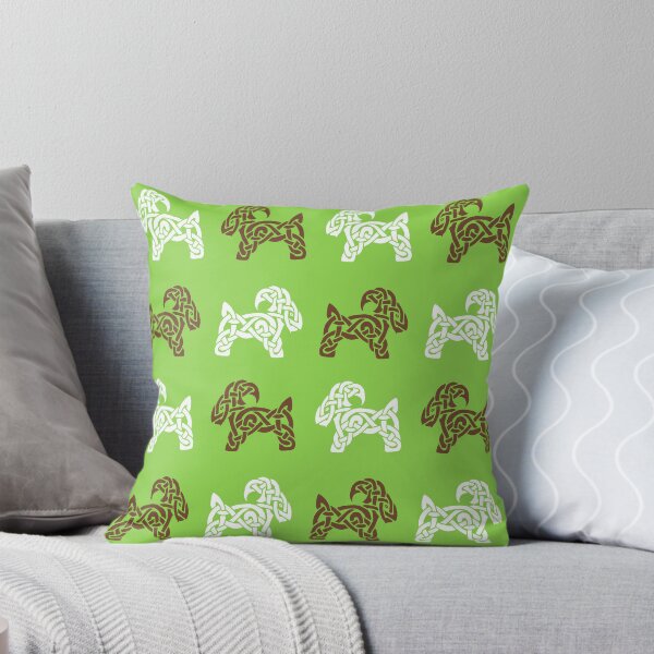 Item preview, Celtic Goats in White and Brown designed and sold by ingridthecrafty.