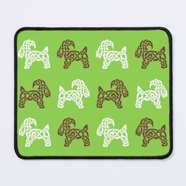 Item preview, Celtic Goats in White and Brown designed and sold by ingridthecrafty.