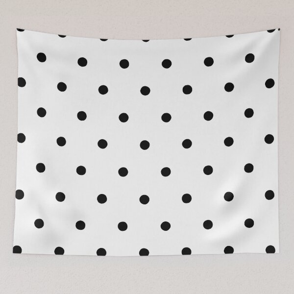 Item preview, Black and White Classic Polka Dot Pattern designed and sold by All-Black-White.