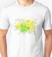 floral pattern spring yellow Unisex T-Shirt