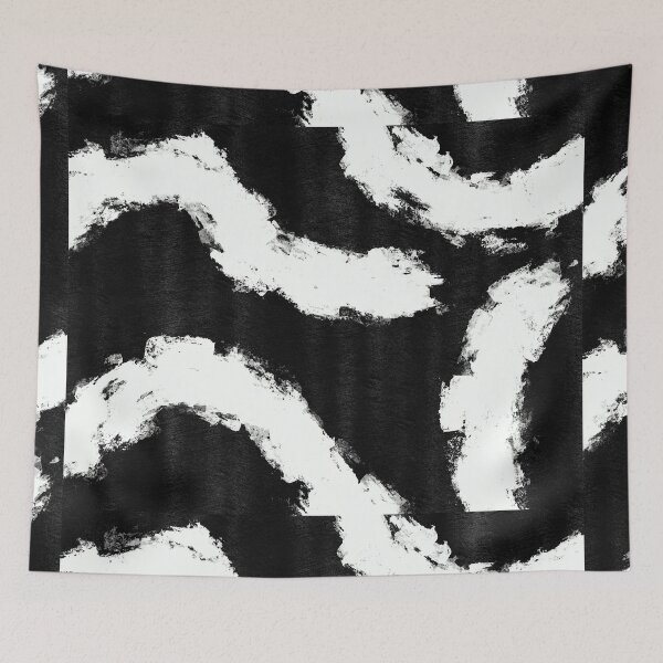 Item preview, Black and White Swirl Abstract designed and sold by LeylaNovini.