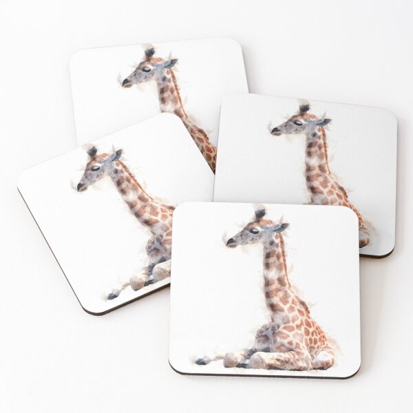 Item preview, Baby Giraffe Watercolour Artwork designed and sold by Typeglyphs.