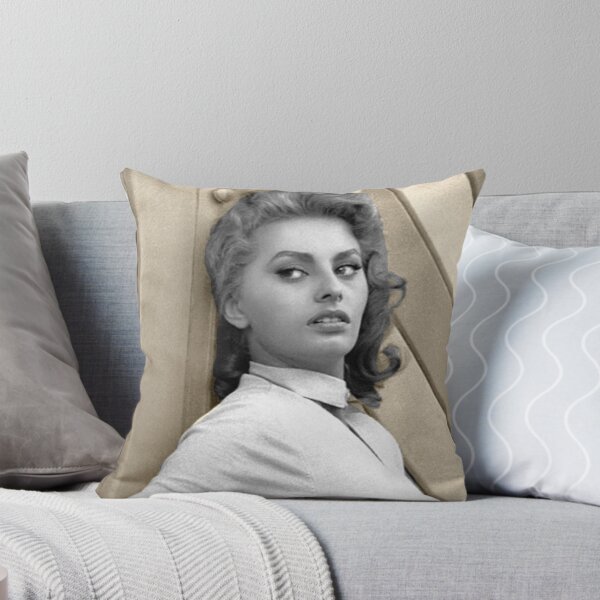 Item preview, Sophia Loren in front of a wooden door designed and sold by carmencuarzo.