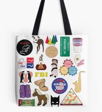 Parks and Rec Flatlay Tote Bag