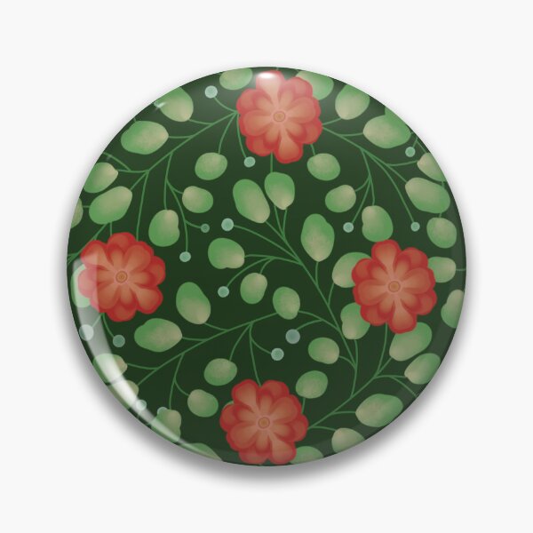 Item preview, Christmas Floral - Green designed and sold by JaselviiStudio.